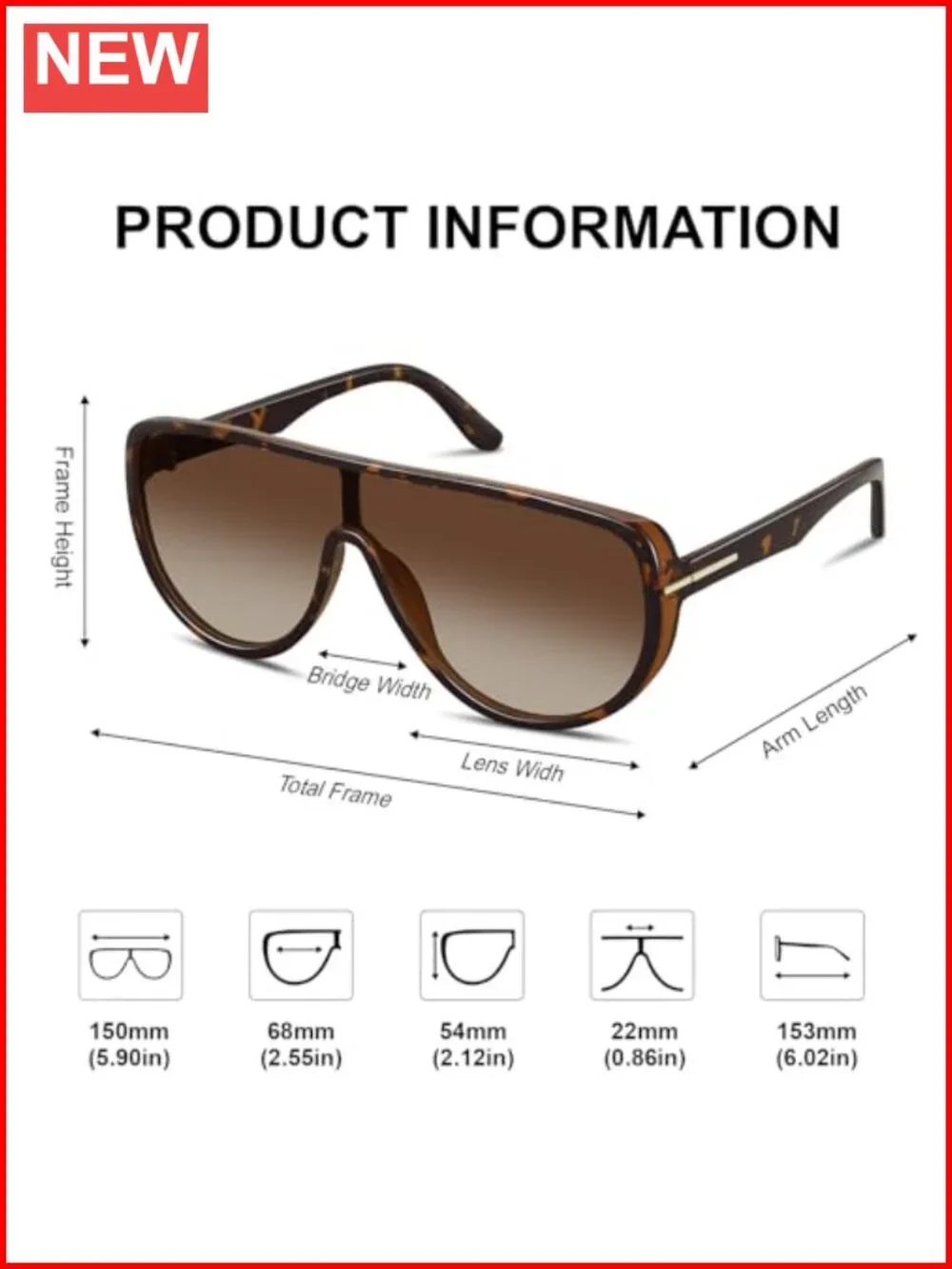 Oversized Retro Aviator Sunglasses with UV400 Protection